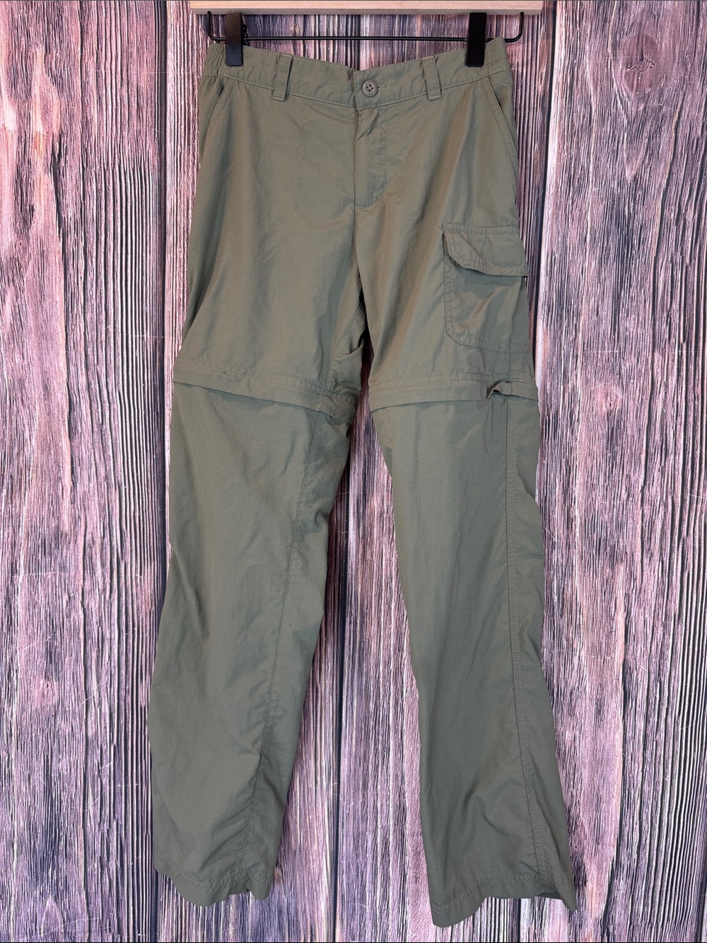 Columbia Olive Green Kids Cargo Zip-Off Pants